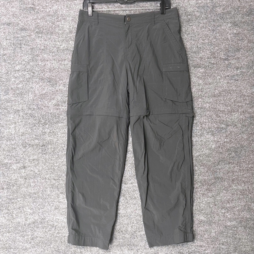 REI Co-op Sahara Convertible Cargo Hiking Pants Womens 10 Petite Gray 861361